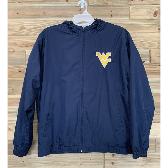 GEAR FOR SPORTS 90s West Virginia Mountaineers Full Zip Hooded Jacket Men's Sz L - Picture 1 of 11